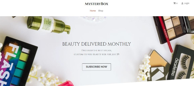 品牌啟動網站模板範例一 品牌啟動網站模板範例一